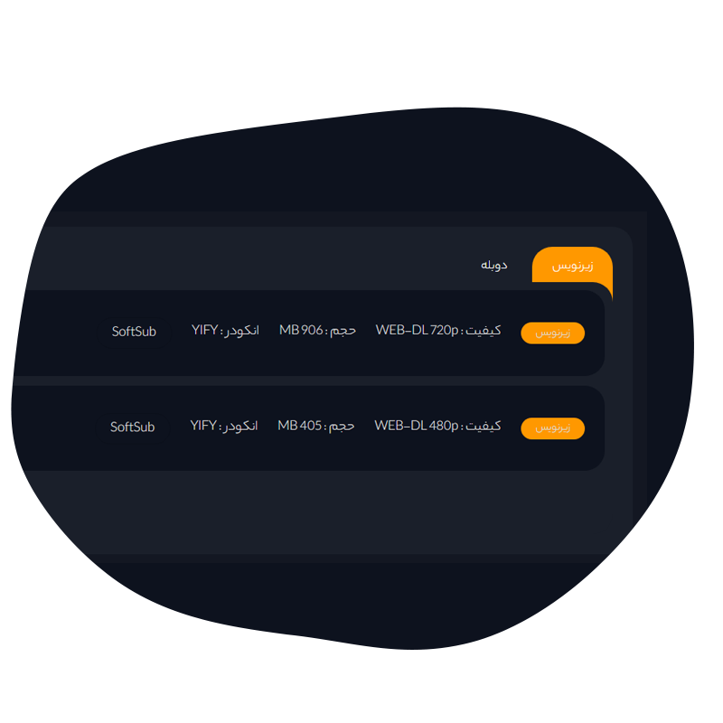اطلاعات انکودر، کیفیت و حجم فایل هر نسخه در سناریو